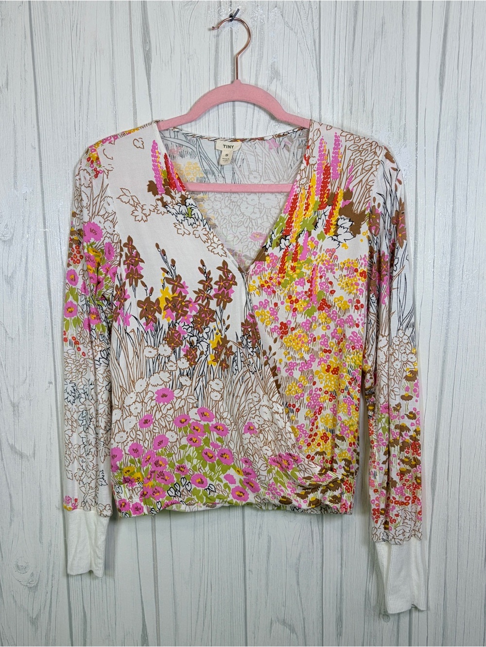 TINY | ANTHROPOLOGIE | Callie Floral Top, Small - Picture 4 of 12
